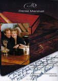 AUTOGRAPHED AMBIENTE BY DANIEL MARSHALL 125 HUMIDOR IN BLACK MATTE  WITH LIFT OUT TRAY