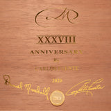 Factory Floor Sale -  HISTORIC HUMIDOR- THE DM 38TH XXXVIII ANNIVERSARY LIMITED EDITION DESK-TRAVEL HUMIDOR IN MACASSAR EBONY