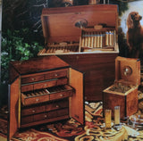 FACTORY FLOOR SALE- AS IS- 500 A -PRIVATE STOCK  DANIEL MARSHALL LIMITED EDITION 500 CIGAR HUMIDOR IN BURL WITH 4 LIFT OUT TRAYS