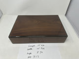 FACTORY FLOOR SALE #317 - RARE - FROM DM MUSEUM ARCHIVES COCOBOLO ROSEWOOD 100 CIGAR LOW PROFILE SUEDE LINED PRESENTATION CASE FOR ALFRED DUNHILL BY DANIEL MARSHALL