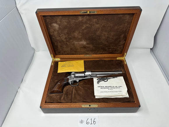 FACTORY FLOOR SALE #616 - RARE FROM DM ARCHIVES MACASSAR EBONY REAL ANTIQUE FLINTLOCK PISTOL AND CASE BY DANIEL MARSHALL