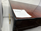 FACTORY FLOOR SALE- AS IS- 500 A -PRIVATE STOCK  DANIEL MARSHALL LIMITED EDITION 500 CIGAR HUMIDOR IN BURL WITH 4 LIFT OUT TRAYS