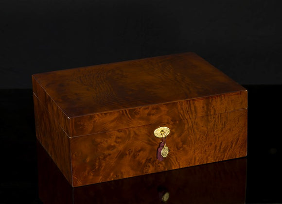 DANIEL MARSHALL LIMITED EDITION 165 HUMIDOR IN BURL- PRIVATE STOCK HUMIDOR