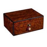 AUTOGRAPHED DANIEL MARSHALL 100 HUMIDOR IN PRECIOUS BURL HUMIDOR