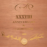 DM 38TH XXXVIII ANNIVERSARY CIGARS BY CARLOS FUENTE IN MACASSAR EBONY DESK TRAVEL HUMIDOR