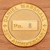 DM 38TH XXXVIII ANNIVERSARY CIGARS BY CARLOS FUENTE IN MACASSAR EBONY DESK TRAVEL HUMIDOR