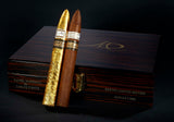 DM 38TH XXXVIII ANNIVERSARY CIGARS BY CARLOS FUENTE IN MACASSAR EBONY DESK TRAVEL HUMIDOR