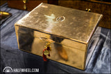 "Italian 18Kt Gold Vermeil Sterling Silver Humidor", by Daniel Marshall