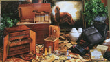 AUTOGRAPHED DANIEL MARSHALL LIMITED EDITION 500 CIGAR HUMIDOR IN BURL WITH 4 LIFT OUT TRAYS