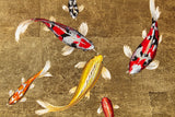 From DM Museum Personal Archives - 24KT GOLD SWIMMING KOI FISH HUMIDOR BY DANIEL MARSHALL