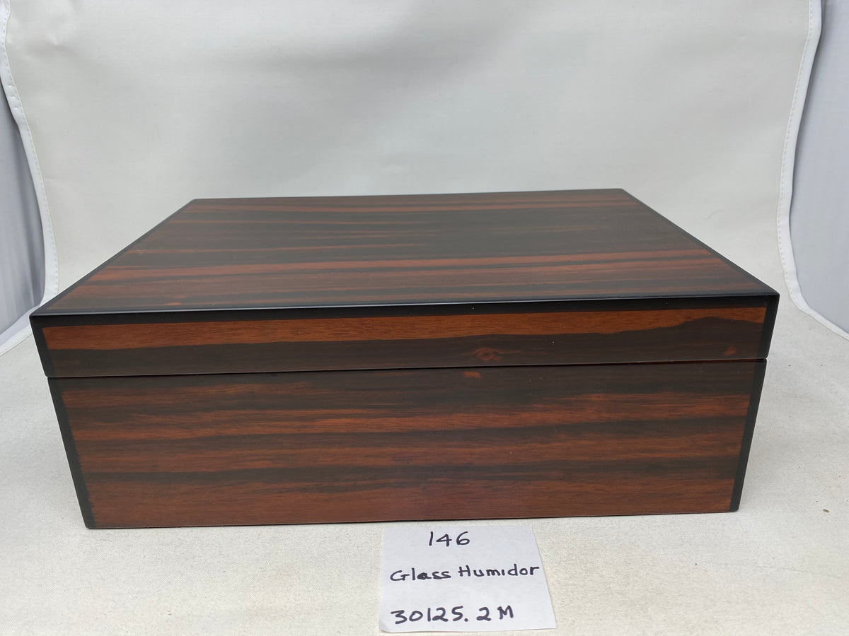 Sold at Auction: Luxury Cigar Humidor Box Exotic Wood Veneered Box  Humidifer Holds Cigars 15cm x 34cm x 24cm