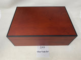 FACTORY FLOOR SALE #147 - Top rated Rare Milk Glass Lined 125 CIGAR HUMIDOR COCOBOLO ROSEWOOD MATTE FINISH BY DANIEL MARSHALL - CREATED FOR NAT SHERMAN