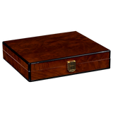 DANIEL MARSHALL DESK-TRAVEL HUMIDOR IN PRECIOUS BURL PRIVATE STOCK SALE HUMIDOR
