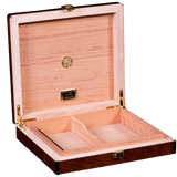 DANIEL MARSHALL DESK-TRAVEL HUMIDOR IN PRECIOUS BURL PRIVATE STOCK SALE HUMIDOR