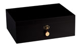 AUTOGRAPHED AMBIENTE BY DANIEL MARSHALL 125 HUMIDOR IN BLACK MATTE  WITH LIFT OUT TRAY