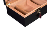 AUTOGRAPHED AMBIENTE BY DANIEL MARSHALL 125 HUMIDOR IN BLACK MATTE  WITH LIFT OUT TRAY