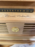 AUTOGRAPHED DANIEL MARSHALL 125 HUMIDOR BURL WITH LIFT OUT TRAY INSTALLED