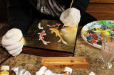 From DM Museum Personal Archives - 24KT GOLD SWIMMING KOI FISH HUMIDOR BY DANIEL MARSHALL