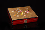 From DM Museum Personal Archives - 24KT GOLD SWIMMING KOI FISH HUMIDOR BY DANIEL MARSHALL