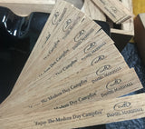 DM "Since 1982" Spanish Cedar "Keep it Lit" & "Enjoy the Modern Day Campfire" Cigar Enhancer