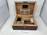 FACTORY FLOOR SALE #2583 - AS IS -PRECIOUS BURL 100 CIGAR HUMIDOR 30100.3 BY DANIEL MARSHALL PRIVATE STOCK HUMIDOR