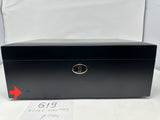 FACTORY FLOOR SALE #619 - AS IS -BLACK MATTE 125 CIGAR HUMIDOR  20125.5K BY DANIEL MARSHALL PRIVATE STOCK HUMIDOR