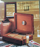PRIVATE STOCK  DANIEL MARSHALL LIMITED EDITION 500 CIGAR HUMIDOR IN BURL WITH 4 LIFT OUT TRAYS