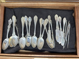 FACTORY FLOOR SALE #2203 - HISTORIC - 1 OF 1 FROM DM MUSEUM RARE MASTERPIECE MADE FOR TIFFANY & CO COMPLETE WITH STERLING SILVER FLATWARE IN CHEST BY DANIEL MARSHALL- MADE FOR TIFFANY & CO