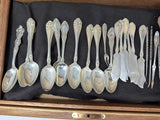 FACTORY FLOOR SALE #2203 - HISTORIC - 1 OF 1 FROM DM MUSEUM RARE MASTERPIECE MADE FOR TIFFANY & CO COMPLETE WITH STERLING SILVER FLATWARE IN CHEST BY DANIEL MARSHALL- MADE FOR TIFFANY & CO
