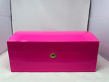 AUTOGRAPHED DANIEL MARSHALL LIMITED EDITION  VIBRANT PINK TREASURE CHEST