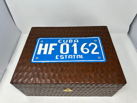 FACTORY FLOOR SALE #AZURE BLUE - Rare Collectors Item From DM Personal Museum Archives  “Passion for Cuba Collection by DM”   FEATURING VINTAGE CUBAN LICENSE PLATES