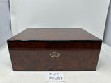 FACTORY FLOOR SALE #29 - AS IS - 30125.3 BY DANIEL MARSHALL 125 HUMIDOR IN BURL