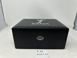 FACTORY FLOOR SALE #61 RARE Autographed "Rolls Royce Humidor" by Daniel Marshall BLACK MATTE FOR 65 CIGARS