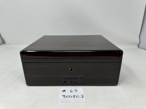 FACTORY FLOOR SALE #65 - RARE 1 OF 1 ALFRED DUNHILL 65 SIZE MACASSAR EBONY  HUMIDOR BY DANIEL MARSHALL