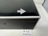 FACTORY FLOOR SALE ITEM #48 AMBIENTE 125 BLACK MATTE WITH SILVER PAINTED EDGES PRIVATE STOCK HUMIDOR