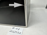 FACTORY FLOOR SALE ITEM #48 AMBIENTE 125 BLACK MATTE WITH SILVER PAINTED EDGES PRIVATE STOCK HUMIDOR