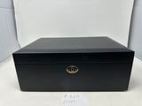 FACTORY FLOOR SALE #720 - AS IS -BLACK MATTE 125 CIGAR HUMIDOR 20125.5K BY DANIEL MARSHALL PRIVATE STOCK HUMIDOR