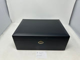 FACTORY FLOOR SALE #720 - AS IS -BLACK MATTE 125 CIGAR HUMIDOR 20125.5K BY DANIEL MARSHALL PRIVATE STOCK HUMIDOR