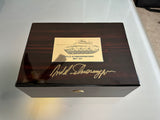 Museum Archive # 625 Autographed Arnold Schwarzenegger " Tank Watch 331" by Daniel Marshall with M-47 MACASSAR EBONY HUMIDOR