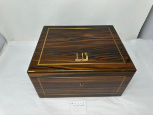 FACTORY FLOOR SALE #2202 - RARE DUNHILL HUMIDOR THAT STARTED DANIEL CREATING FOR ALFRED DUNHILL CIRA 1982 MACASSAR EBONY HUMIDOR