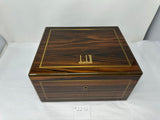 FACTORY FLOOR SALE #2202 - RARE DUNHILL HUMIDOR THAT STARTED DANIEL CREATING FOR ALFRED DUNHILL CIRA 1982 MACASSAR EBONY HUMIDOR