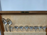 FACTORY FLOOR SALE #2203 - HISTORIC - 1 OF 1 FROM DM MUSEUM RARE MASTERPIECE MADE FOR TIFFANY & CO COMPLETE WITH STERLING SILVER FLATWARE IN CHEST BY DANIEL MARSHALL- MADE FOR TIFFANY & CO