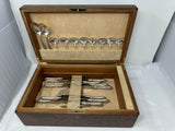 FACTORY FLOOR SALE #2203 - HISTORIC - 1 OF 1 FROM DM MUSEUM RARE MASTERPIECE MADE FOR TIFFANY & CO COMPLETE WITH STERLING SILVER FLATWARE IN CHEST BY DANIEL MARSHALL- MADE FOR TIFFANY & CO