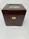 FACTORY FLOOR SALE #2439 - AS IS - DANIEL MARSHALL WATCH WINDER IN PRECIOUS BURL PRESENTATION CASE