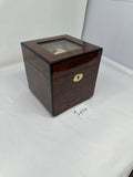 FACTORY FLOOR SALE #2439 - AS IS - DANIEL MARSHALL WATCH WINDER IN PRECIOUS BURL PRESENTATION CASE