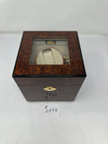 FACTORY FLOOR SALE #2439 - AS IS - DANIEL MARSHALL WATCH WINDER IN PRECIOUS BURL PRESENTATION CASE