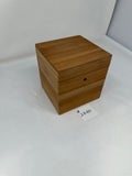 FACTORY FLOOR SALE #2440 - AS IS -UNFINISHED MAHOGANY UPRIGHT CIGAR HUMIDOR OR TISSUE BOX  BY DANIEL MARSHALL PRIVATE STOCK