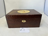 Auction item: CAB No. 11 Hand Carved Governor Seal Jewelry Box by Daniel Marshall signed in gold by Governor Arnold Schwarzenegger
