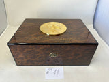 Auction item: CAB No. 11 Governor Seal Humidor by Daniel Marshall signed in gold by Governor Arnold Schwarzenegger