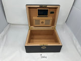 FACTORY FLOOR SALE #2464 Crest printed BLACK MATTE FOR 65 CIGARS